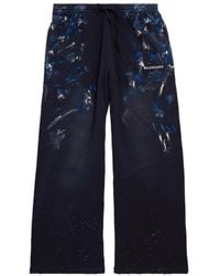 Balenciaga - Pantalones De Chándal Oversize Estilo Baggy Con Motivo De Salpicadura De Pintura - Lyst