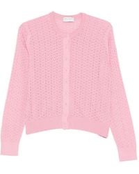 John Smedley - Roxburgh Pointelle-Knit Cardigan - Lyst