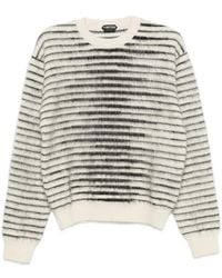 Tom Ford - Striped Crew-Neck Sweater - Lyst
