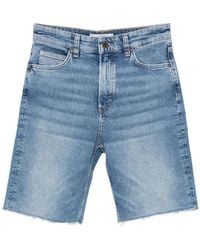Marc O' Polo - Frayed-Hem Denim Shorts - Lyst