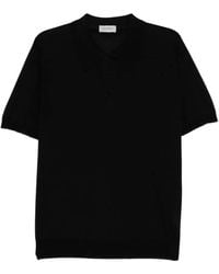 John Smedley - Elvins Fine Stripe Polo Shirt - Lyst