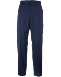 BOSS - Virgin-Wool Tailored Trousers - Lyst