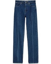 Jil Sander - Pressed-Crease Jeans - Lyst