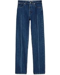 Jil Sander - Pressed-Crease Jeans - Lyst