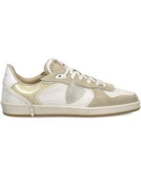 Philippe Model - Leather Panelled Sneakers - Lyst