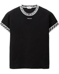 Versace - Cotton Knit T-Shirt - Lyst