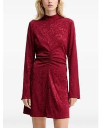 Gestuz - Roses Gathered-Detail Mini Dress - Lyst