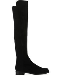 Stuart Weitzman - Overknee-Stiefel mit asymmetrischem Bund - Lyst