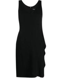 Emporio Armani - V-Neck Sleeveless Dress - Lyst