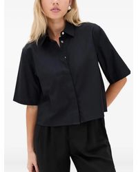 Vince - Short-Sleeve Collared Shirt - Lyst
