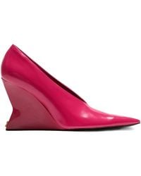 Balmain - Wedge Pointed-Toe Pumps - Lyst