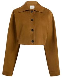 KHAITE - Sue Suède Cropped Jack - Lyst