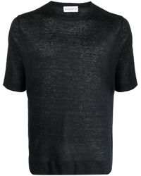 Ballantyne - Short-sleeved Linen T-shirt - Lyst