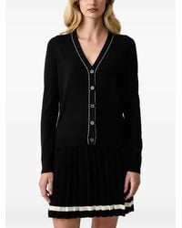 Silvian Heach - Piped-Trim Button-Up Cardigan - Lyst