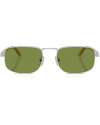Persol - Rectangle-Frame Metal Sunglasses - Lyst