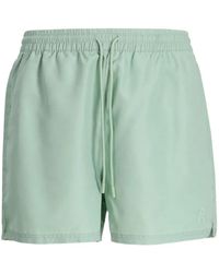 Represent - Logo-Embroidered Swim Shorts - Lyst