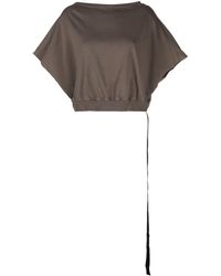 Rick Owens - T-Shirt mit U-Boot-Ausschnitt - Lyst