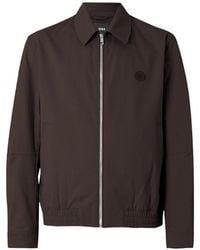 BOSS - Zip-Up Shirt Jacket - Lyst