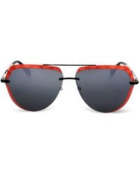adidas - Logo-Print Pilot-Frame Sunglasses - Lyst