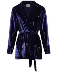 forte_forte - Fleurs D' Orient Belted Jacket - Lyst
