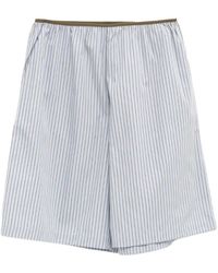 Frankie Shop - Vertical-Stripe Knee-Length Shorts - Lyst