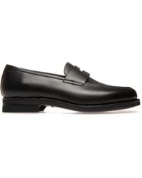 Bally - Grained-leather Loafers - Lyst