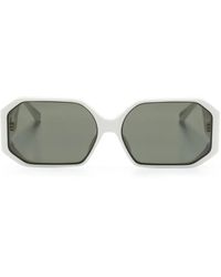 Linda Farrow - Bailey Geometric-Frame Sunglasses - Lyst