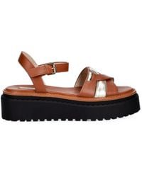 Liu Jo - Leather Platform Sandals - Lyst