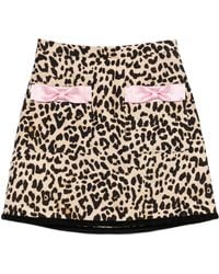 Valentino Garavani - Animalier-Print Crepe Couture Skirt - Lyst
