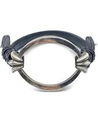 Chrome Hearts - Open Oval Leather Bracelet - Lyst