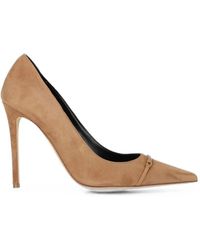 Elisabetta Franchi - Pointed-Toe Plaque-Detail Pumps - Lyst