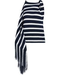 Proenza Schouler - Yves Top In Stripe Fringed Knit - Lyst