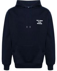 Drole de Monsieur - Slogan-Print Cotton Hoodie - Lyst