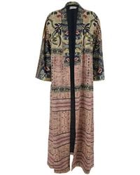 Hui Milano - Manteau Ciclamino À Fleurs - Lyst