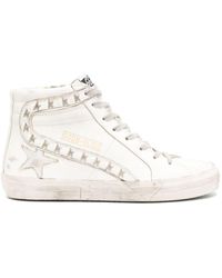 Golden Goose - Slide High-top Leather Sneakers - Lyst