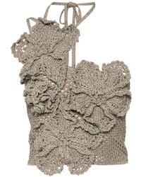 Cult Gaia - Nazanin Asymmetric Crochet Top - Lyst