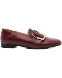 Bally - Buckle-Detail Leather Loafers - Lyst