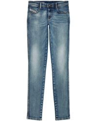 DIESEL - Halbhohe 2015 Babhila Skinny-Jeans - Lyst