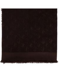 Jimmy Choo - Monogram Frayed Scarf - Lyst