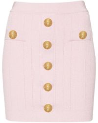 Balmain - ハイウエスト ミニスカート - Lyst