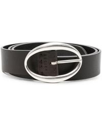 Orciani - Oval-Buckle Leather Belt - Lyst