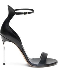 Casadei - Cappa Blade Leather Heeled Sandals - Lyst