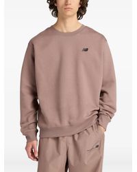 New Balance - Linear Graphic Fleece Crew-Neck Sweatshirt - Lyst