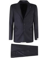 Tagliatore - Peak-Lapel Single-Breasted Suit - Lyst