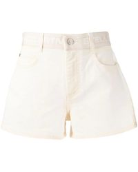 Stella McCartney - Logo-Waistband Mini Shorts - Lyst