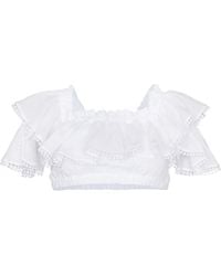 Charo Ruiz - Cata Off-Shoulder Crop Top - Lyst