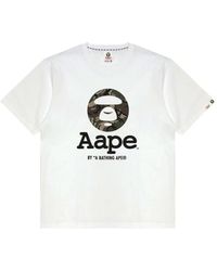 Aape By A Bathing Ape - Moonface Camo-Print T-Shirt - Lyst