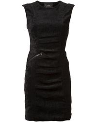 Nicole Miller Jurk Met Ruches - Zwart