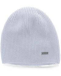 Woolrich - Ribbed-Knit Cashmere Beanie Hat - Lyst
