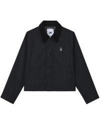 Chocoolate - Corduroy-Collar Logo-Patch Jacket - Lyst